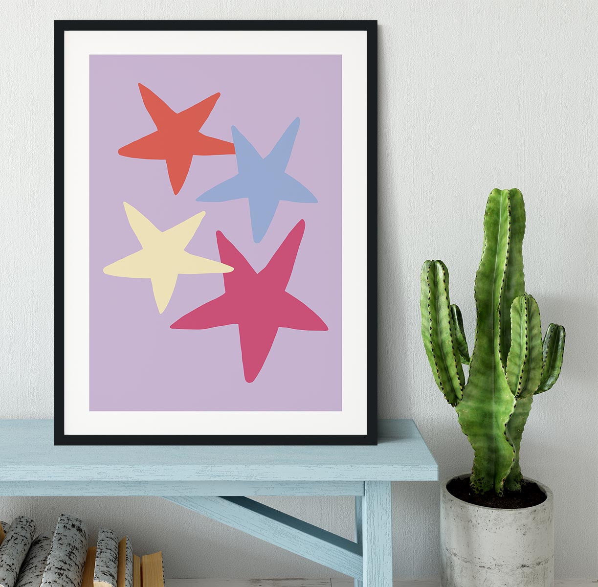 Four Stars 01 Framed Print - Canvas Art Rocks - 1