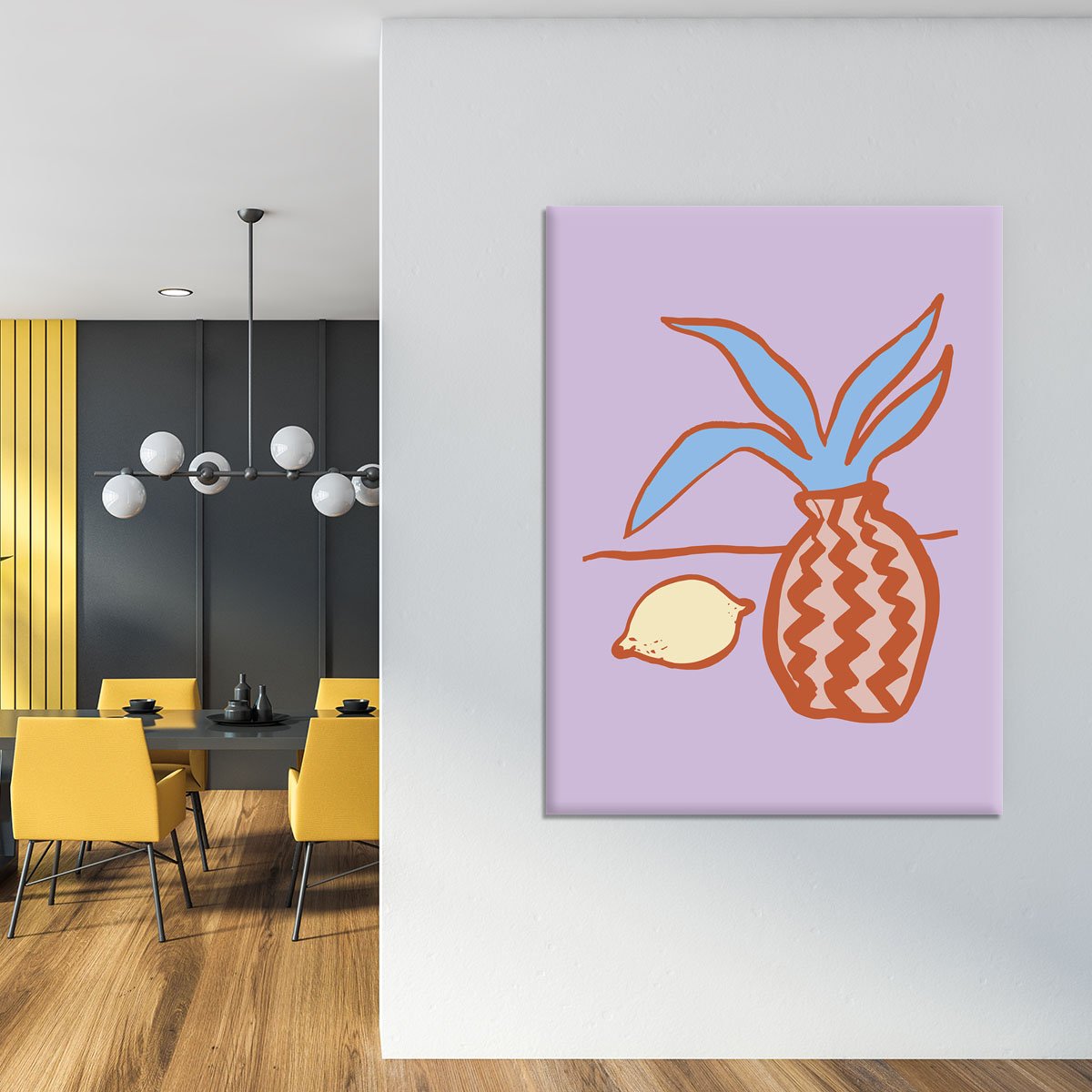 Lilac Lemon Canvas Print or Poster - Canvas Art Rocks - 4