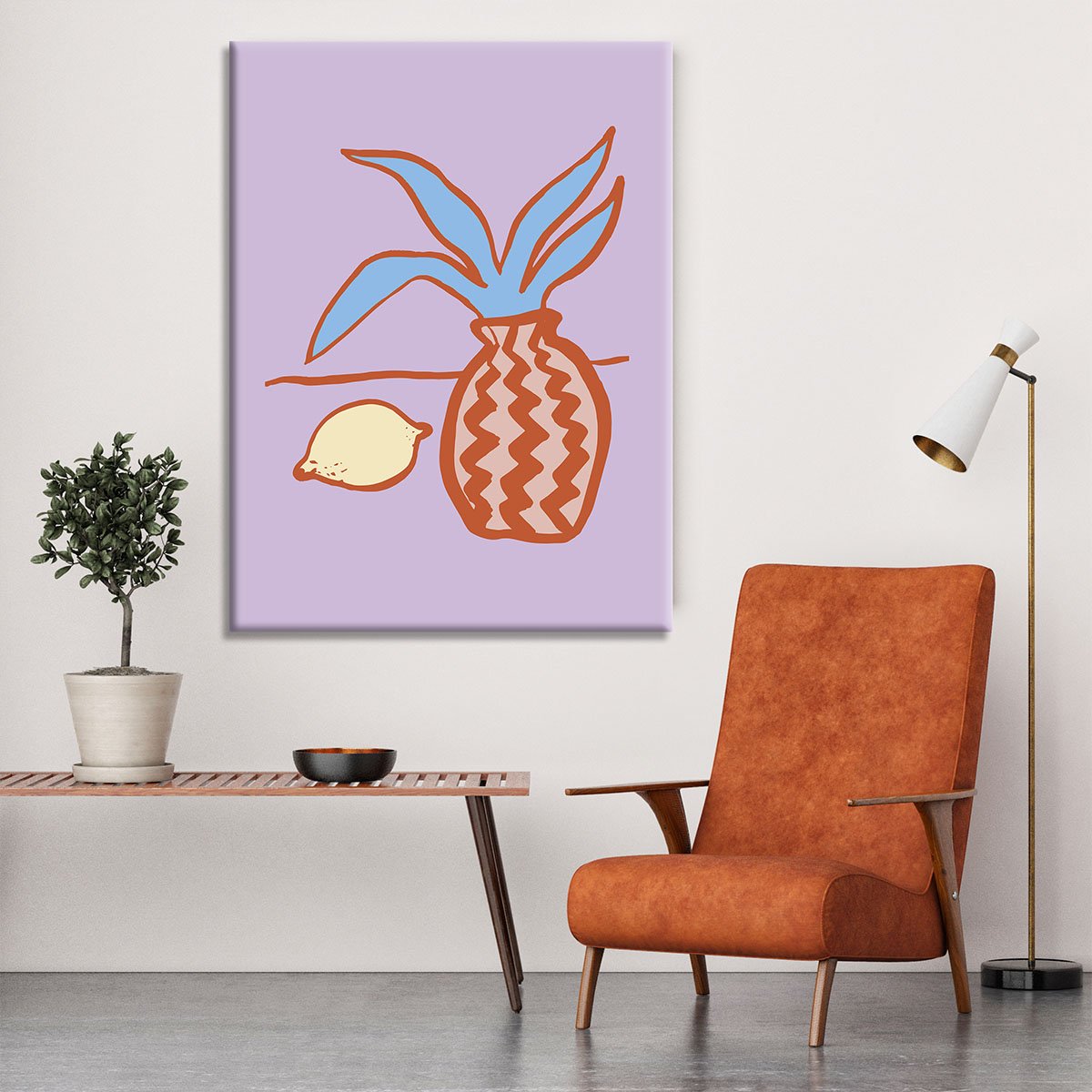 Lilac Lemon Canvas Print or Poster - Canvas Art Rocks - 6