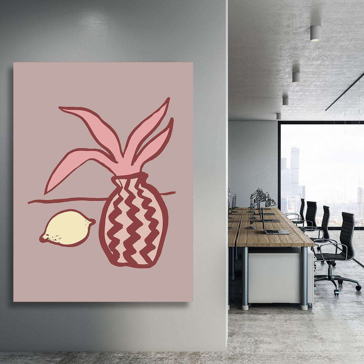 Pink Lemon Canvas Print or Poster - Canvas Art Rocks - 3