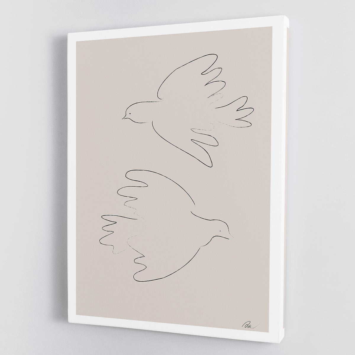 Two Doves Canvas Print or Poster - Canvas Art Rocks - 1