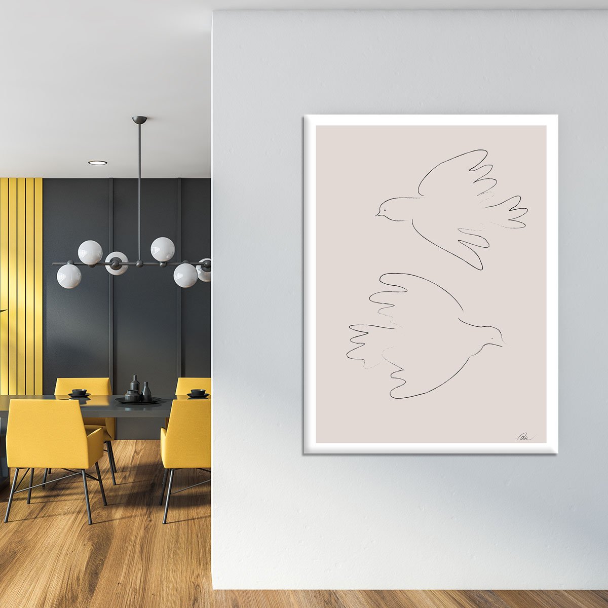 Two Doves Canvas Print or Poster - Canvas Art Rocks - 4
