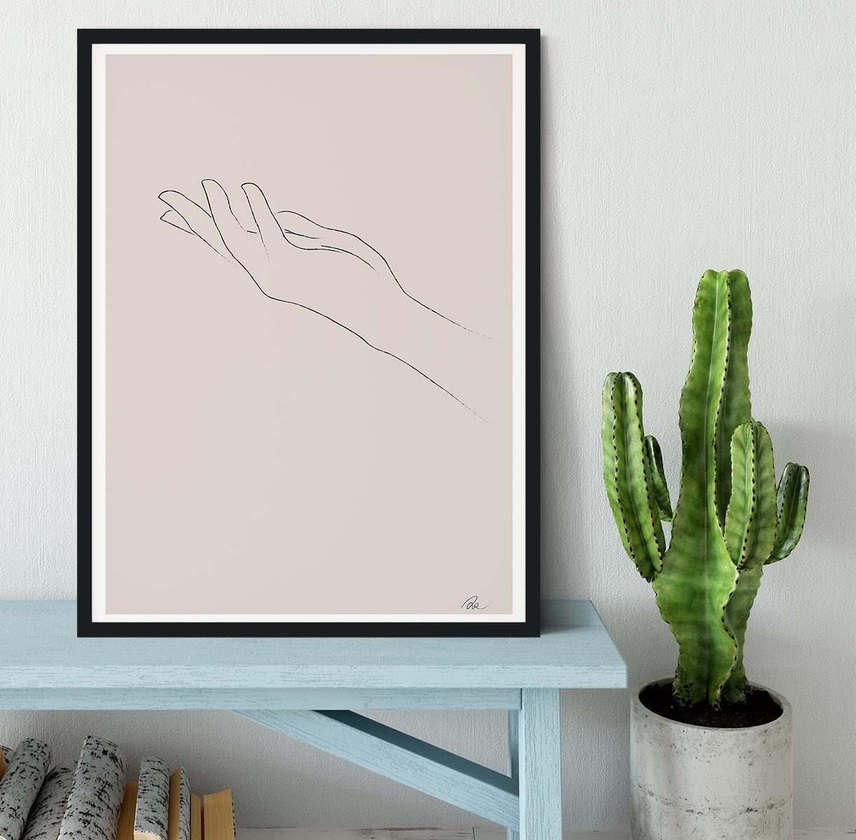 Hand Drawing Framed Print - Canvas Art Rocks - 2