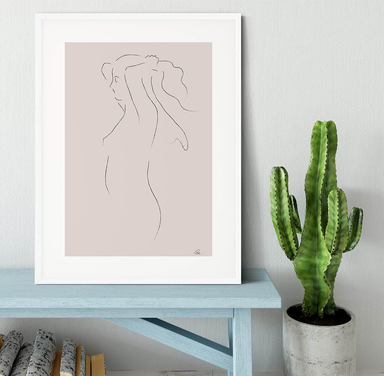 Woman Sketch Framed Print - Canvas Art Rocks - 5