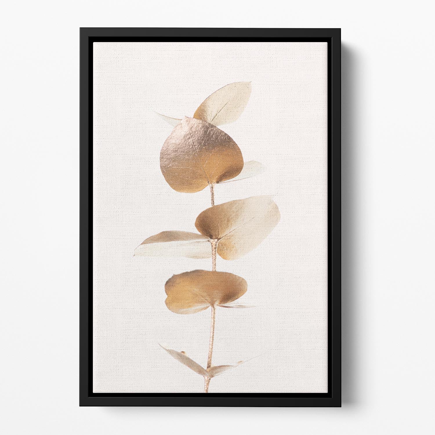 Eucalyptus Gold No 06 Floating Framed Canvas - Canvas Art Rocks - 2