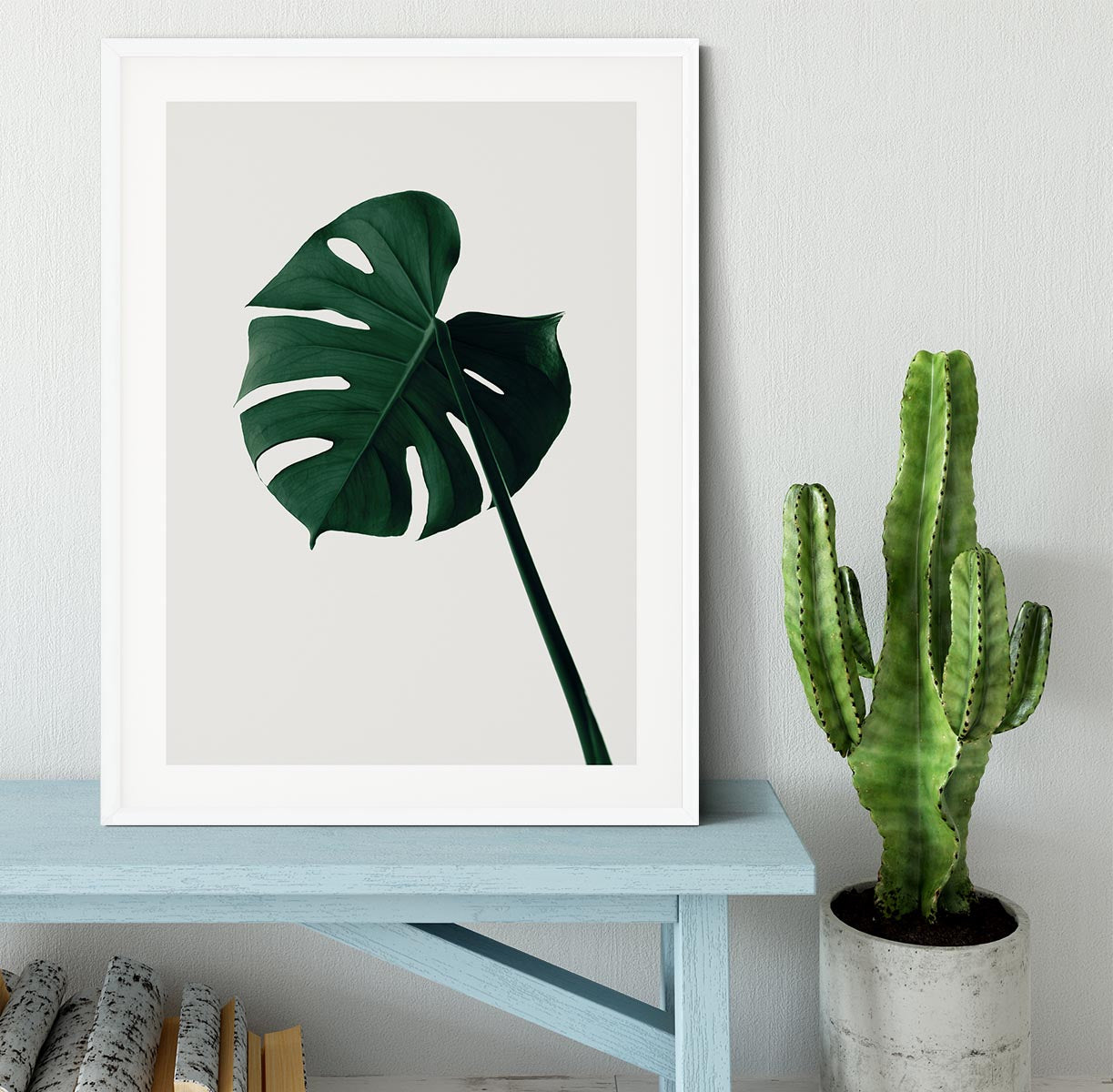 Monstera Natural 07 Framed Print - Canvas Art Rocks - 5