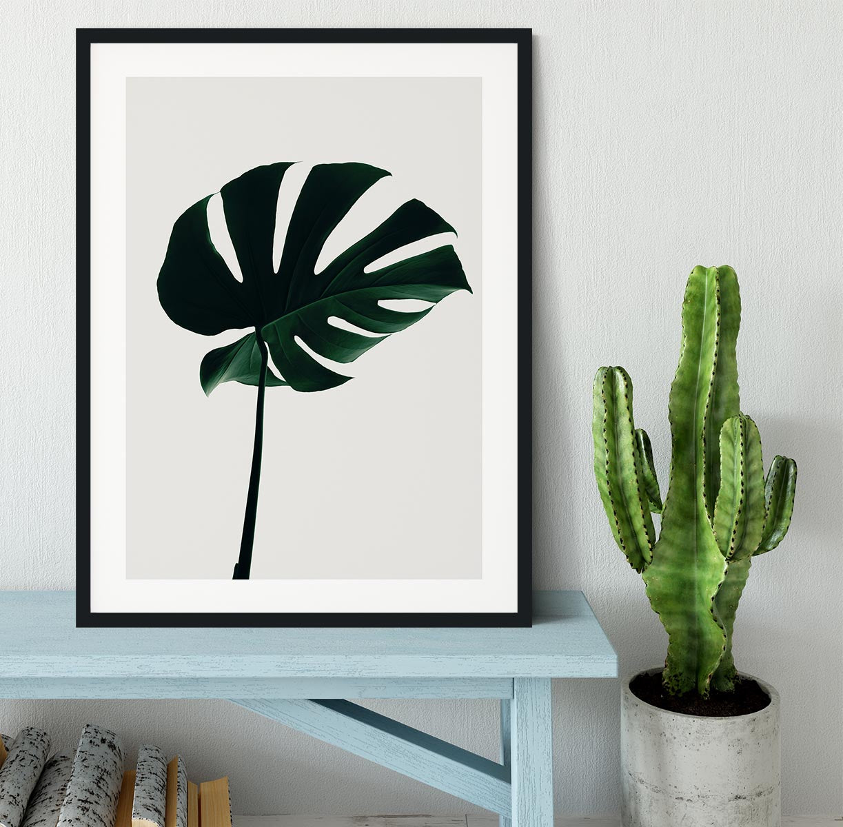 Monstera Natural 10 Framed Print - Canvas Art Rocks - 1