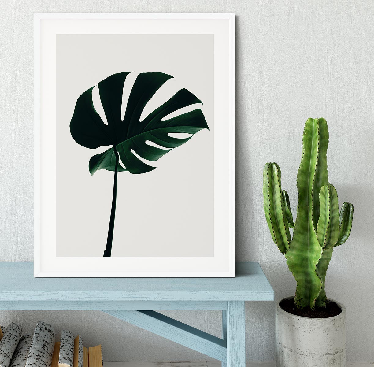 Monstera Natural 10 Framed Print - Canvas Art Rocks - 5