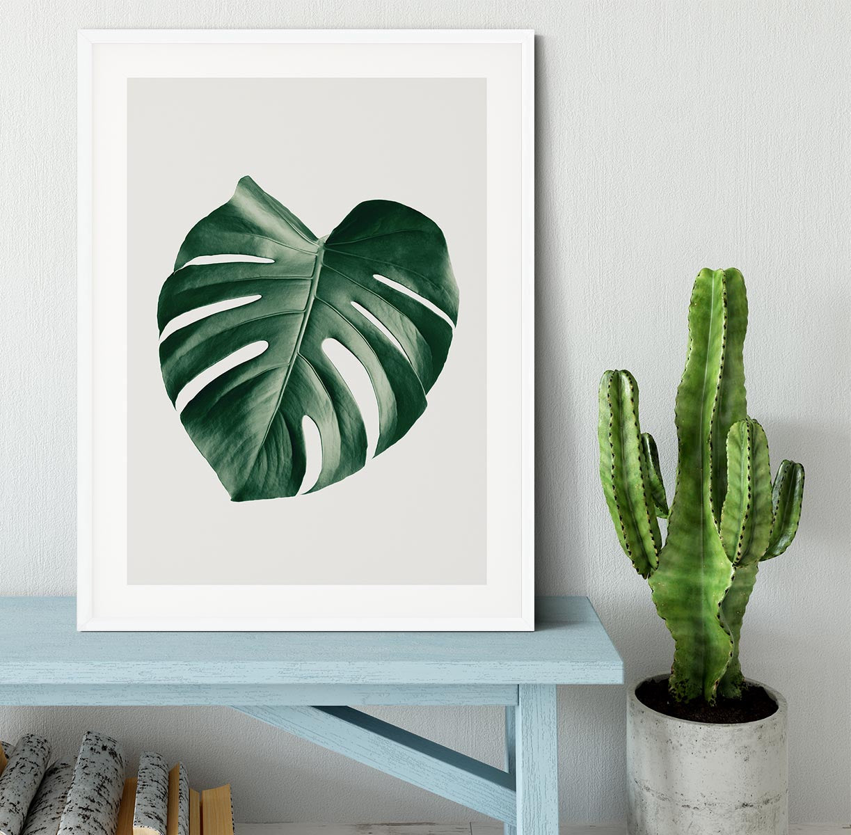 Monstera Natural 23 Framed Print - Canvas Art Rocks - 5