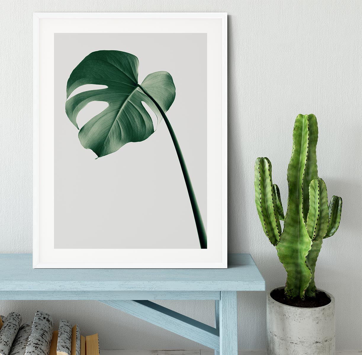 Monstera Natural 36 Framed Print - Canvas Art Rocks - 5