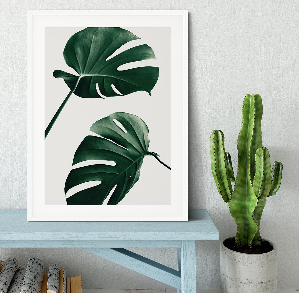 Monstera Natural 46 Framed Print - Canvas Art Rocks - 5