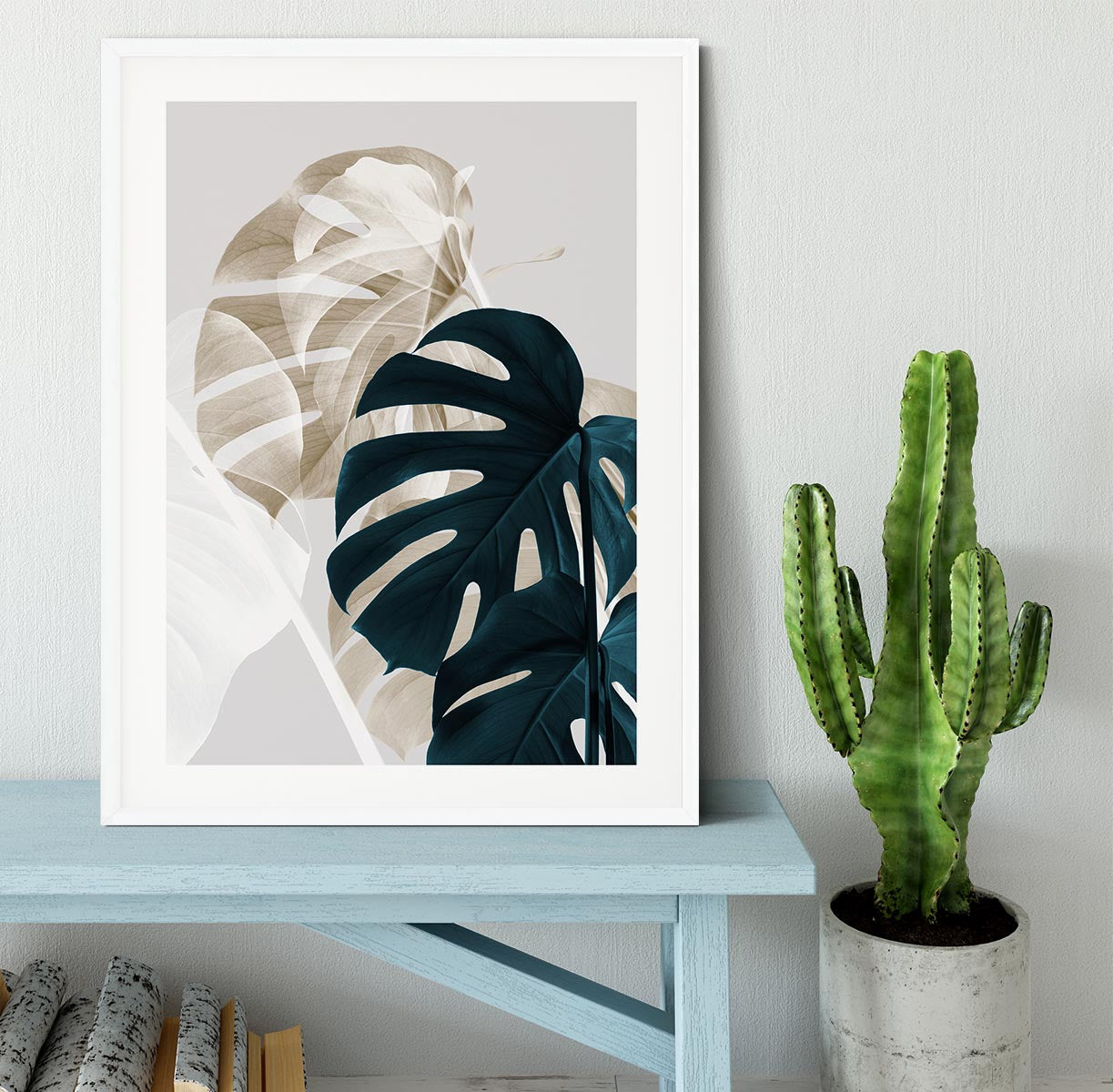 Monstera Creative 05 Framed Print - Canvas Art Rocks - 5