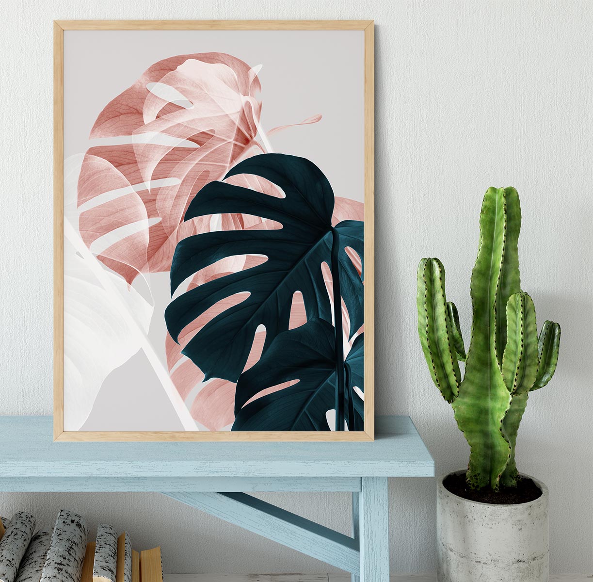 Monstera Creative 09 Framed Print - Canvas Art Rocks - 4