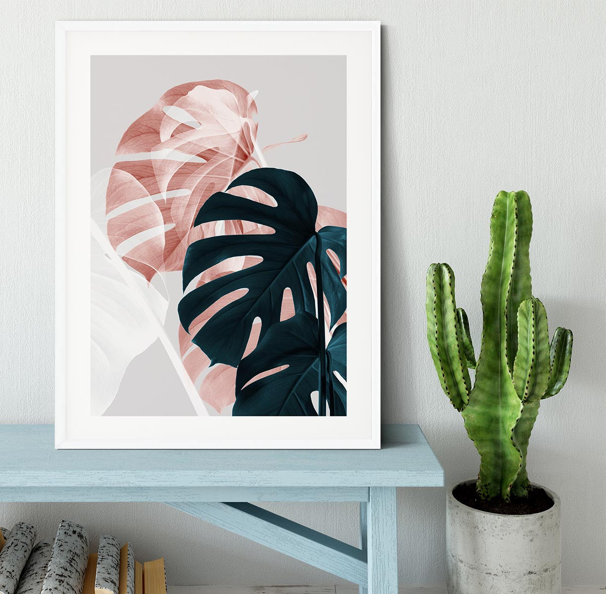 Monstera Creative 09 Framed Print - Canvas Art Rocks - 5