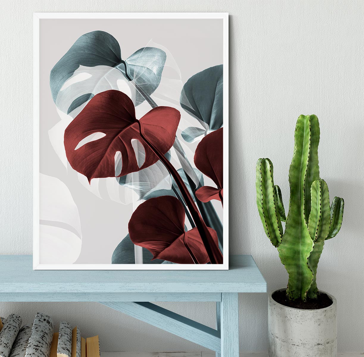 Monstera Creative 15 Framed Print - Canvas Art Rocks -6