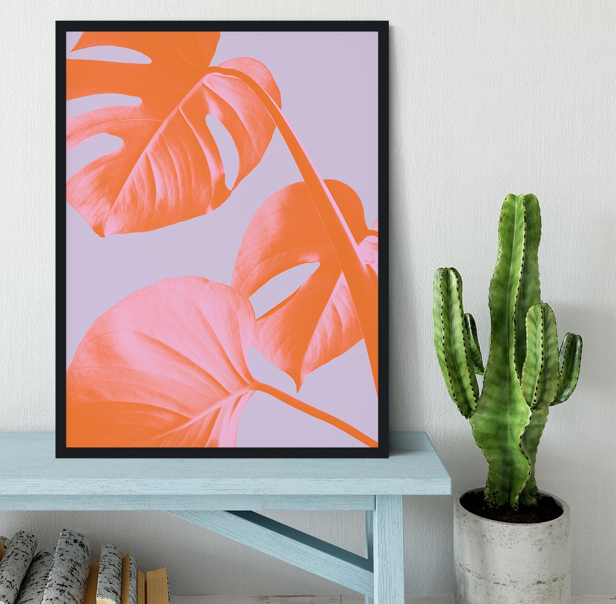 Monstera Purple 03 Framed Print - Canvas Art Rocks - 2