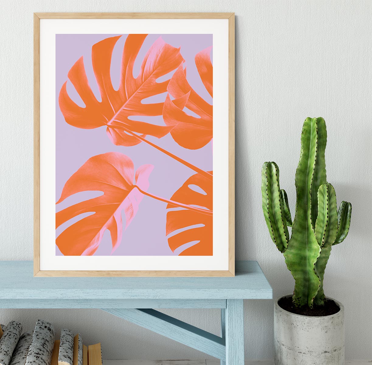 Monstera Purple 04 Framed Print - Canvas Art Rocks - 3