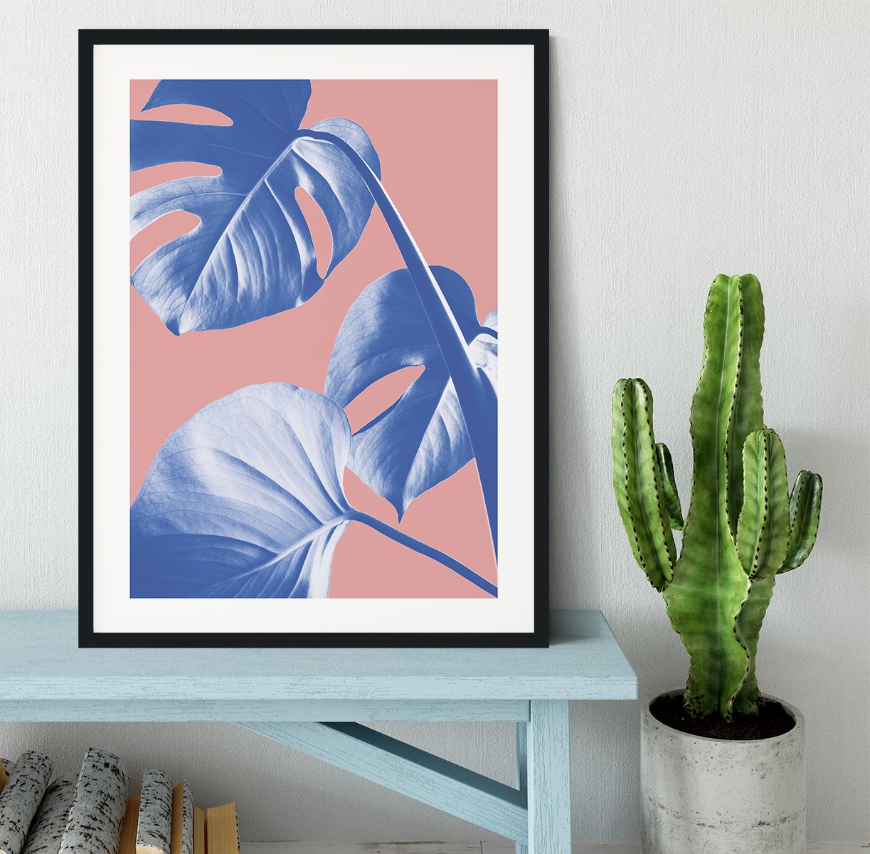 Monstera Purple 05 Framed Print - Canvas Art Rocks - 1