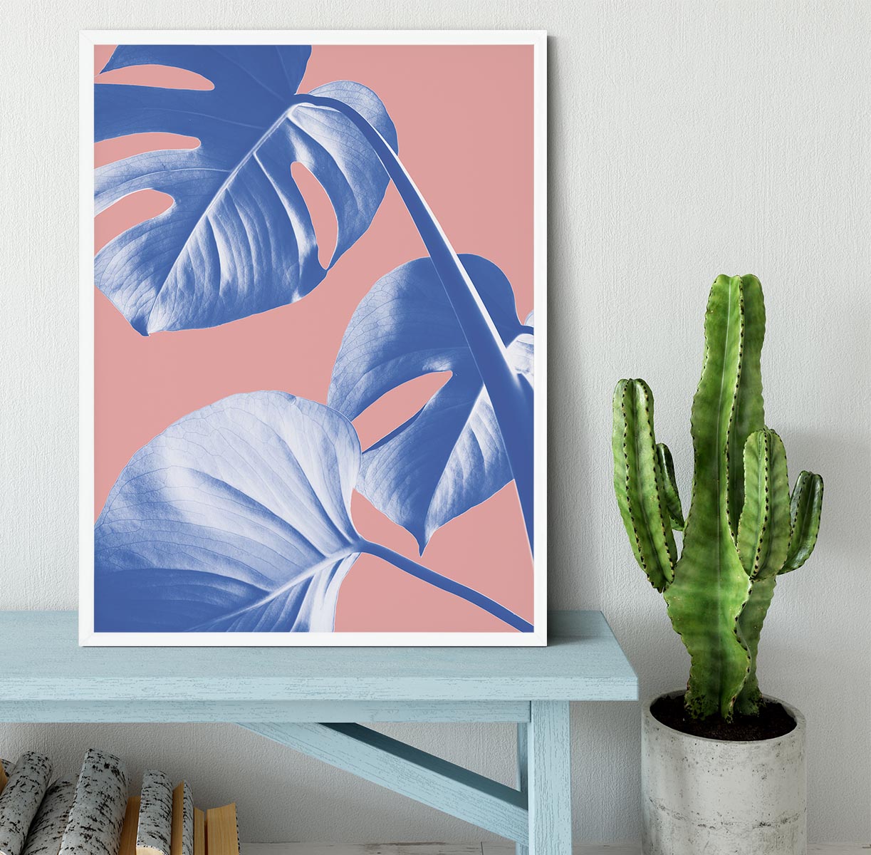 Monstera Purple 05 Framed Print - Canvas Art Rocks -6