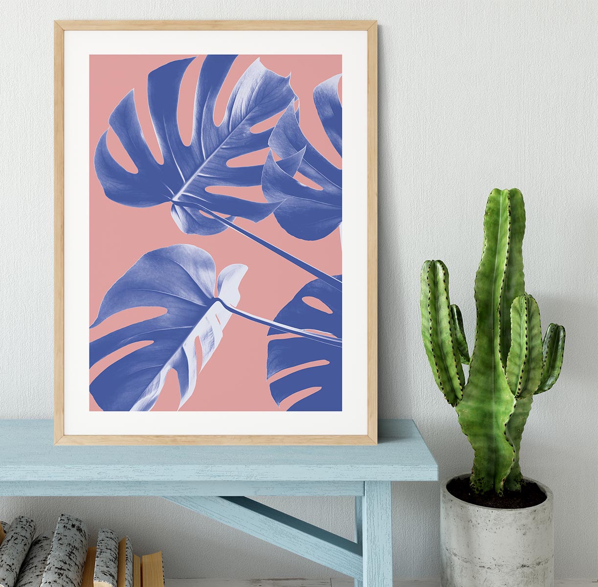 Monstera Purple 06 Framed Print - Canvas Art Rocks - 3