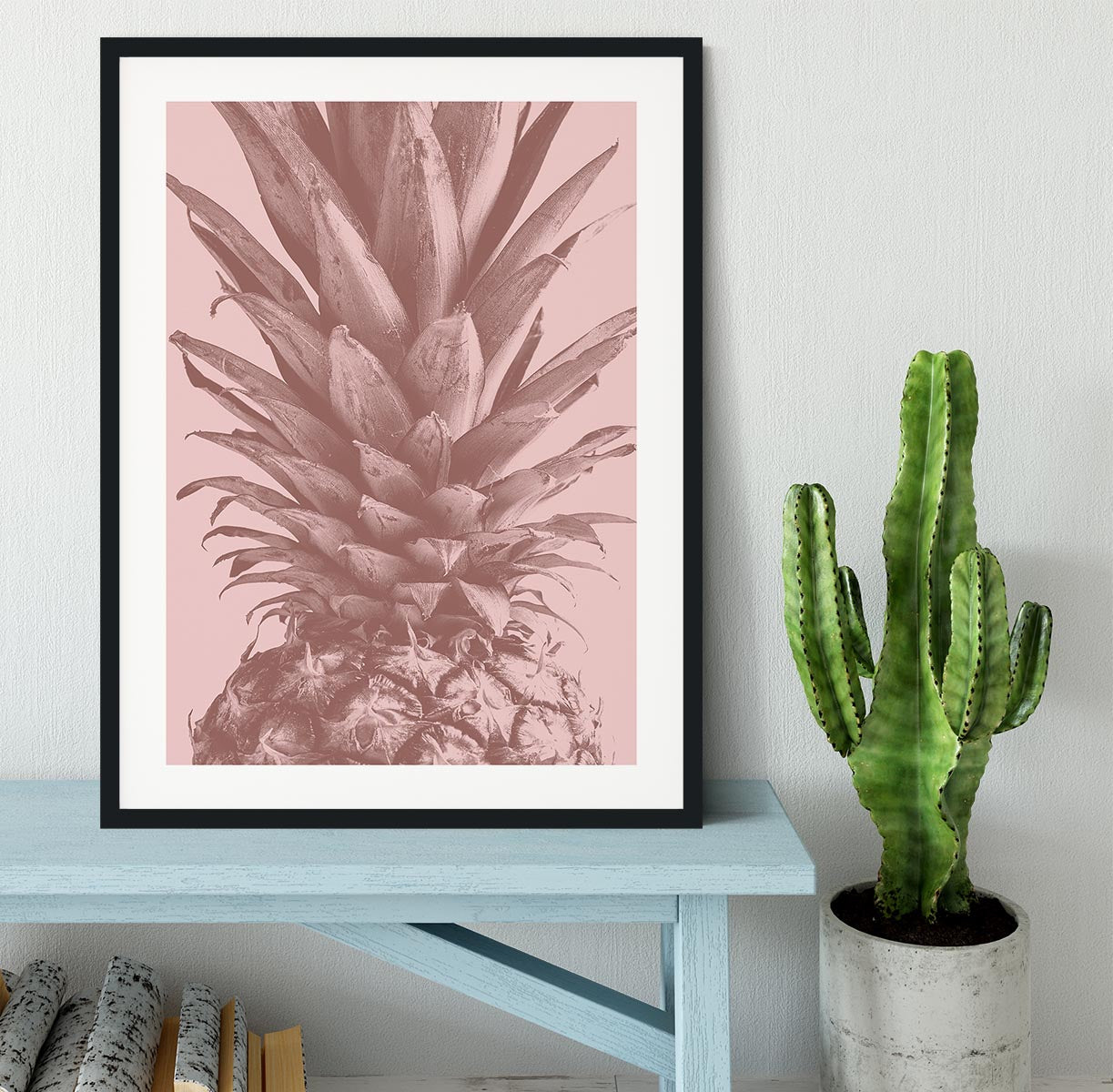 Pineapple Close Up 01 Framed Print - Canvas Art Rocks - 1