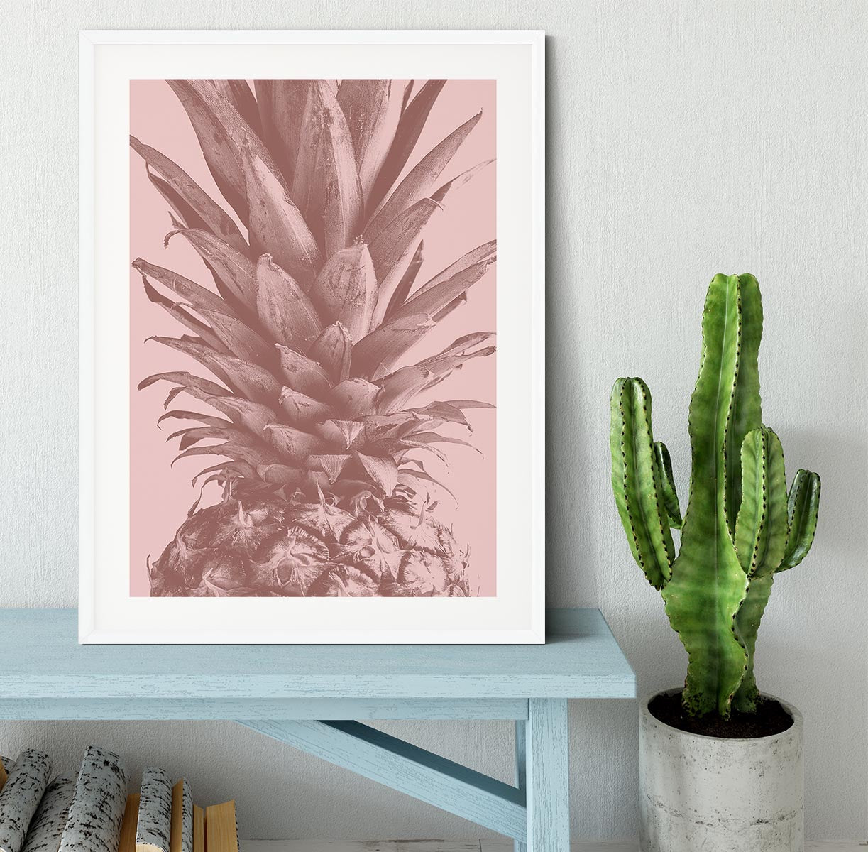 Pineapple Close Up 01 Framed Print - Canvas Art Rocks - 5