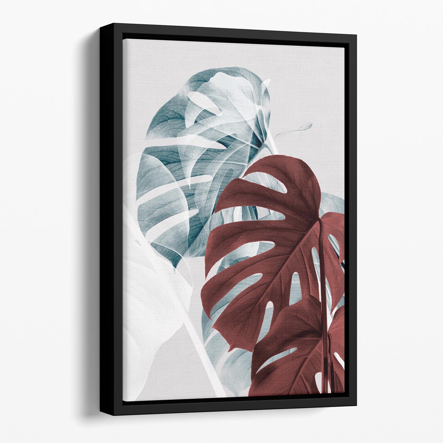 Monstera Creative 18 Floating Framed Canvas - Canvas Art Rocks - 1