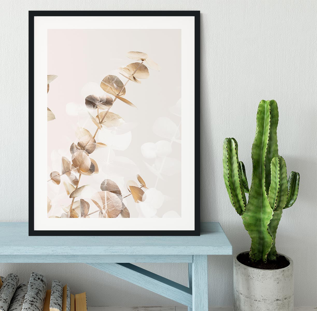 Eucalyptus Creative Gold 02 Framed Print - Canvas Art Rocks - 1