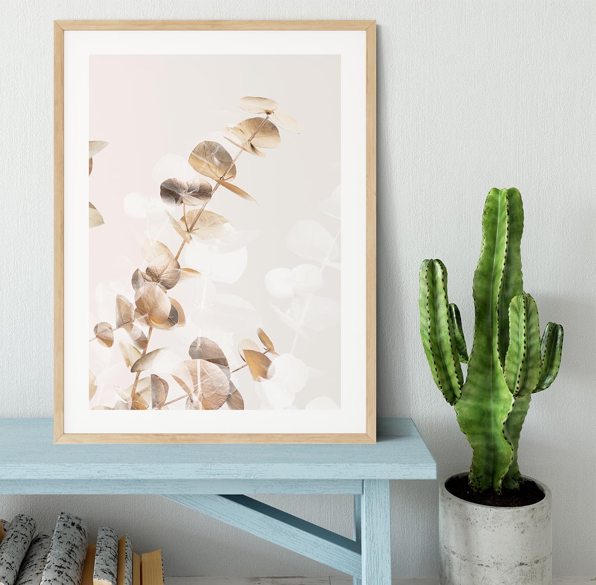 Eucalyptus Creative Gold 02 Framed Print - Canvas Art Rocks - 3