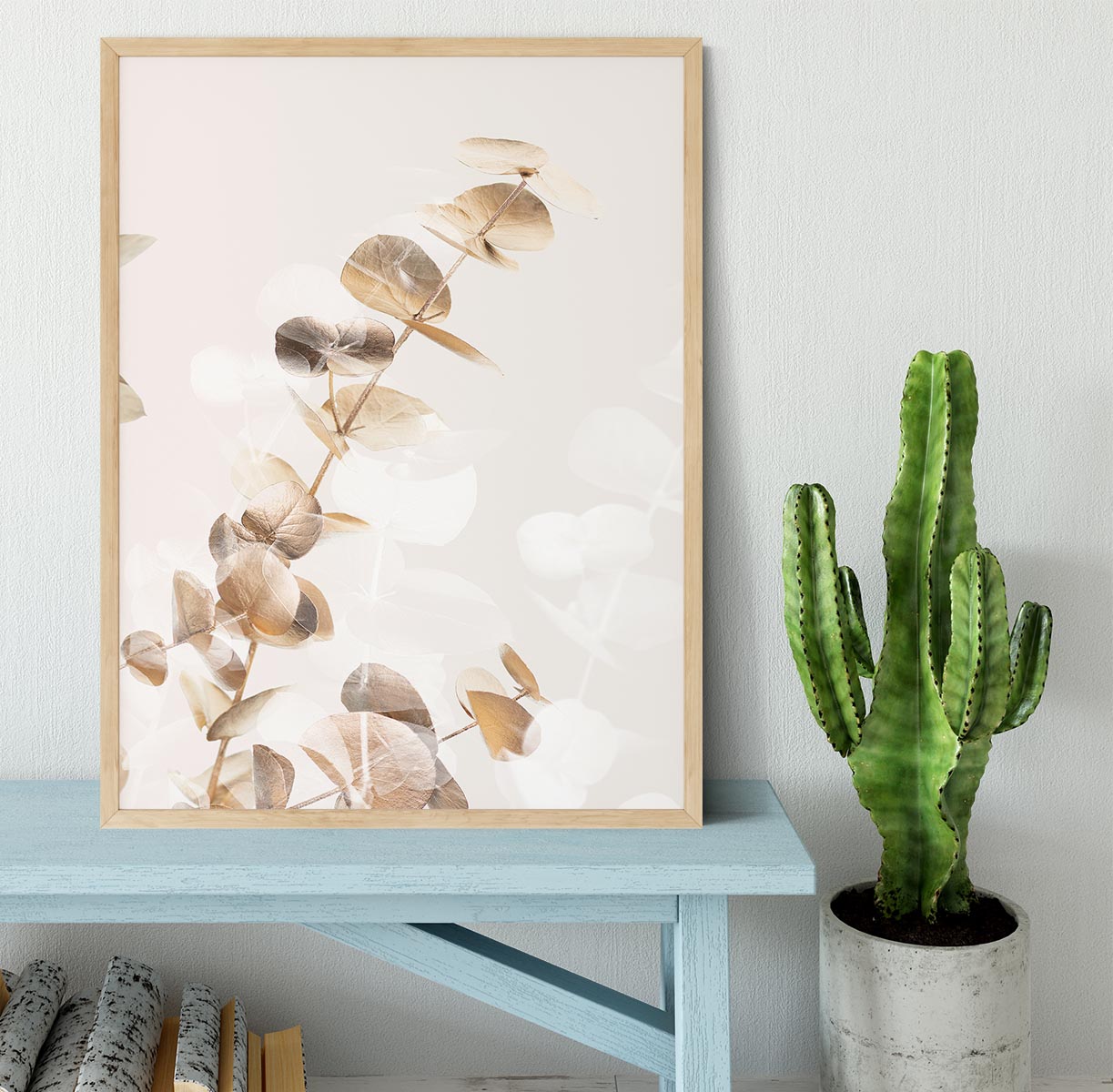 Eucalyptus Creative Gold 02 Framed Print - Canvas Art Rocks - 4