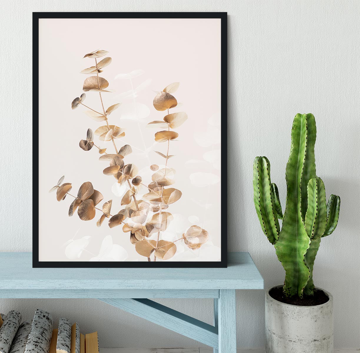 Eucalyptus Creative Gold 03 Framed Print - Canvas Art Rocks - 2