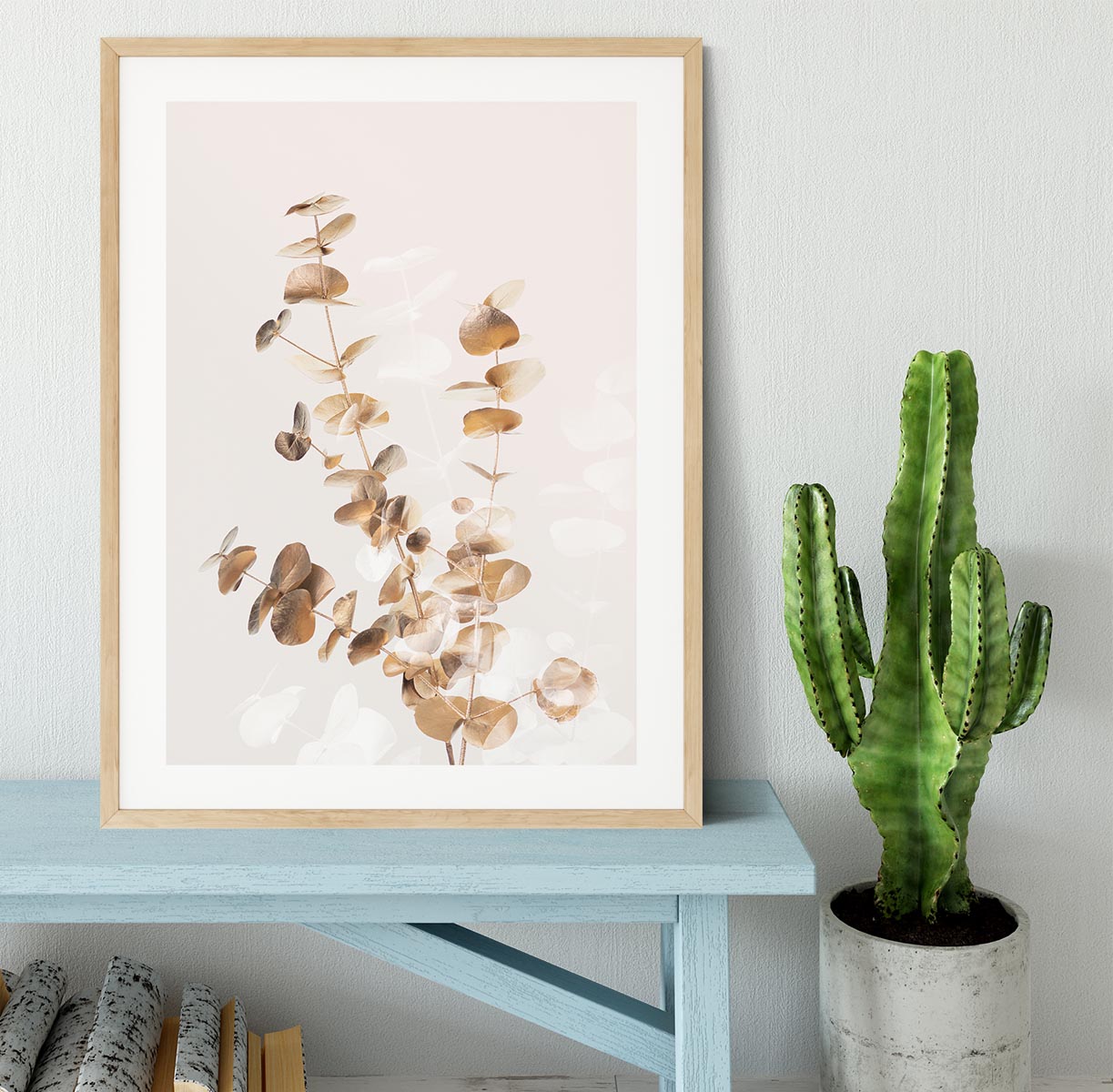 Eucalyptus Creative Gold 03 Framed Print - Canvas Art Rocks - 3