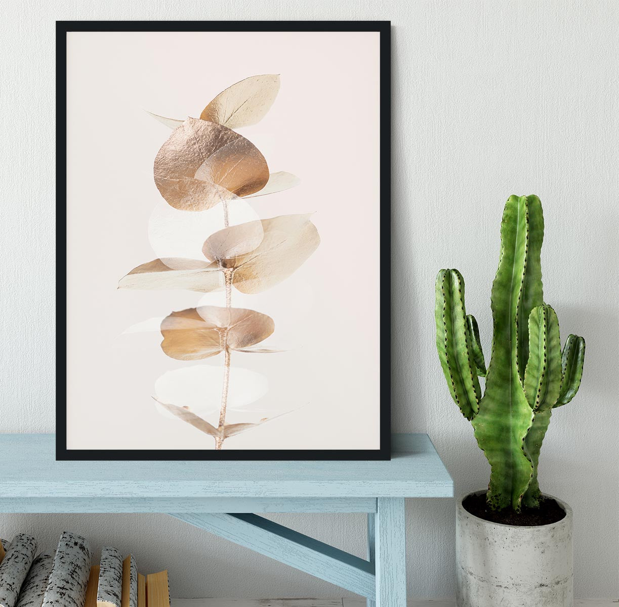 Eucalyptus Creative Gold 04 Framed Print - Canvas Art Rocks - 2