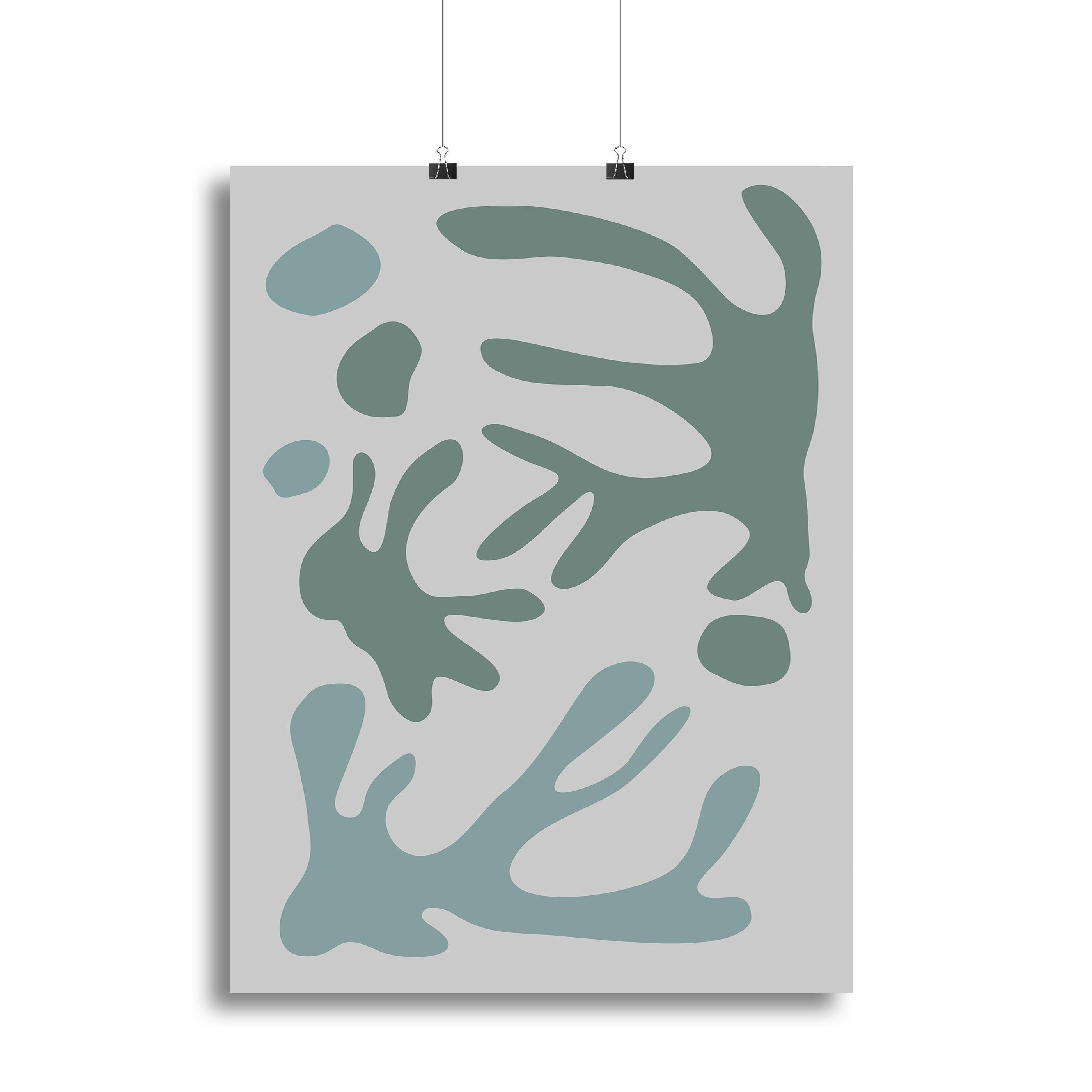 Seaweed Teal No 1 Canvas Print or Poster - Canvas Art Rocks - 2
