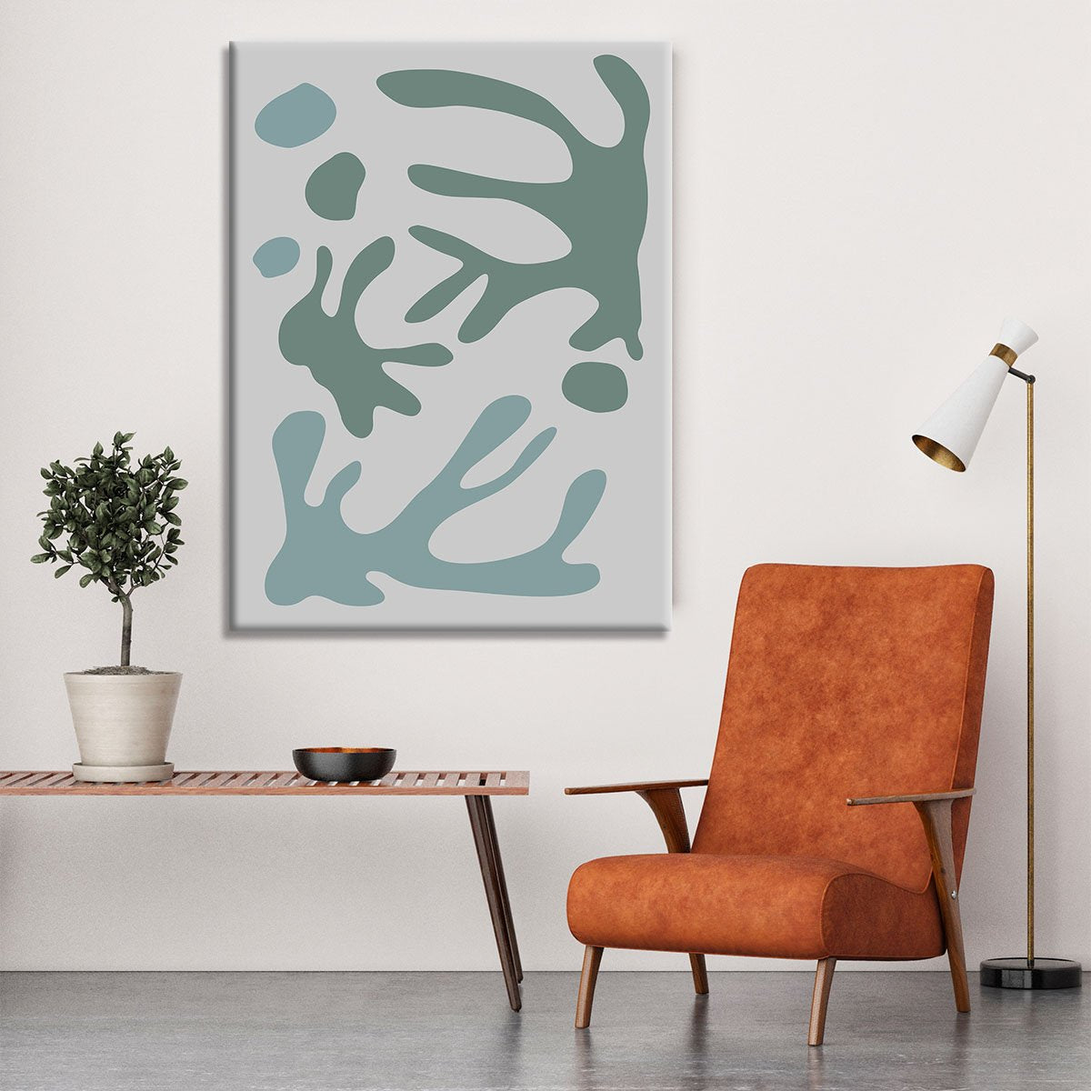 Seaweed Teal No 1 Canvas Print or Poster - Canvas Art Rocks - 6