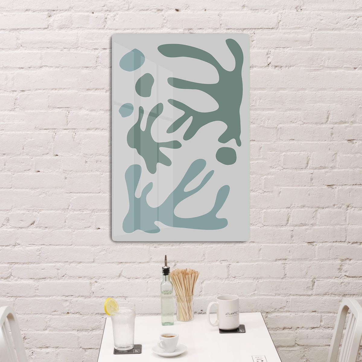 Seaweed Teal No 1 HD Metal Print - Canvas Art Rocks - 2