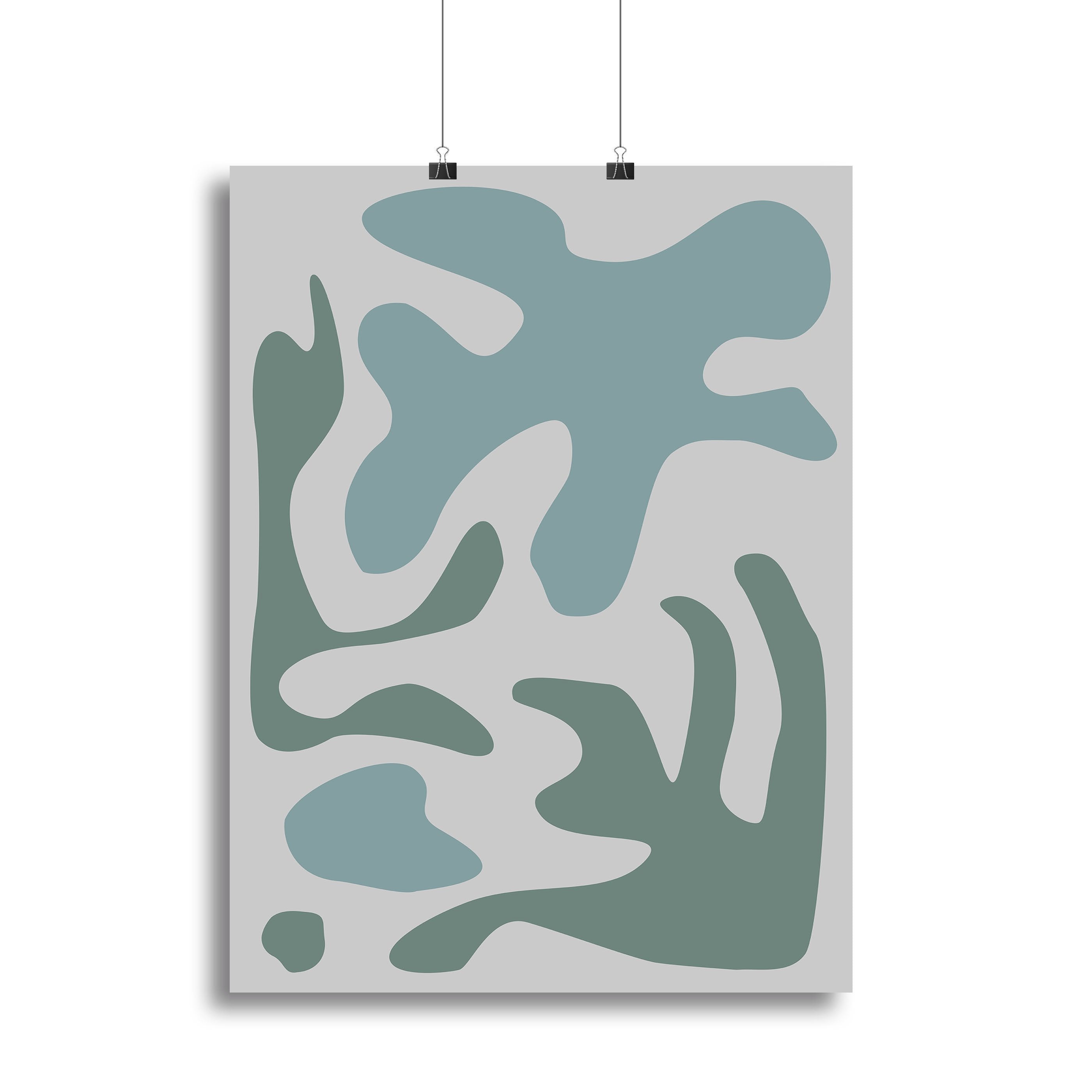 Seaweed Teal No 2 Canvas Print or Poster - Canvas Art Rocks - 2