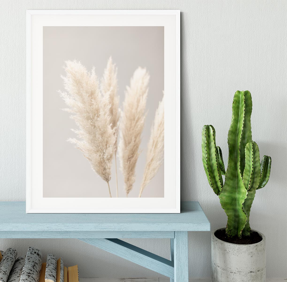 Pampas Grass Grey 02 Framed Print - Canvas Art Rocks - 5