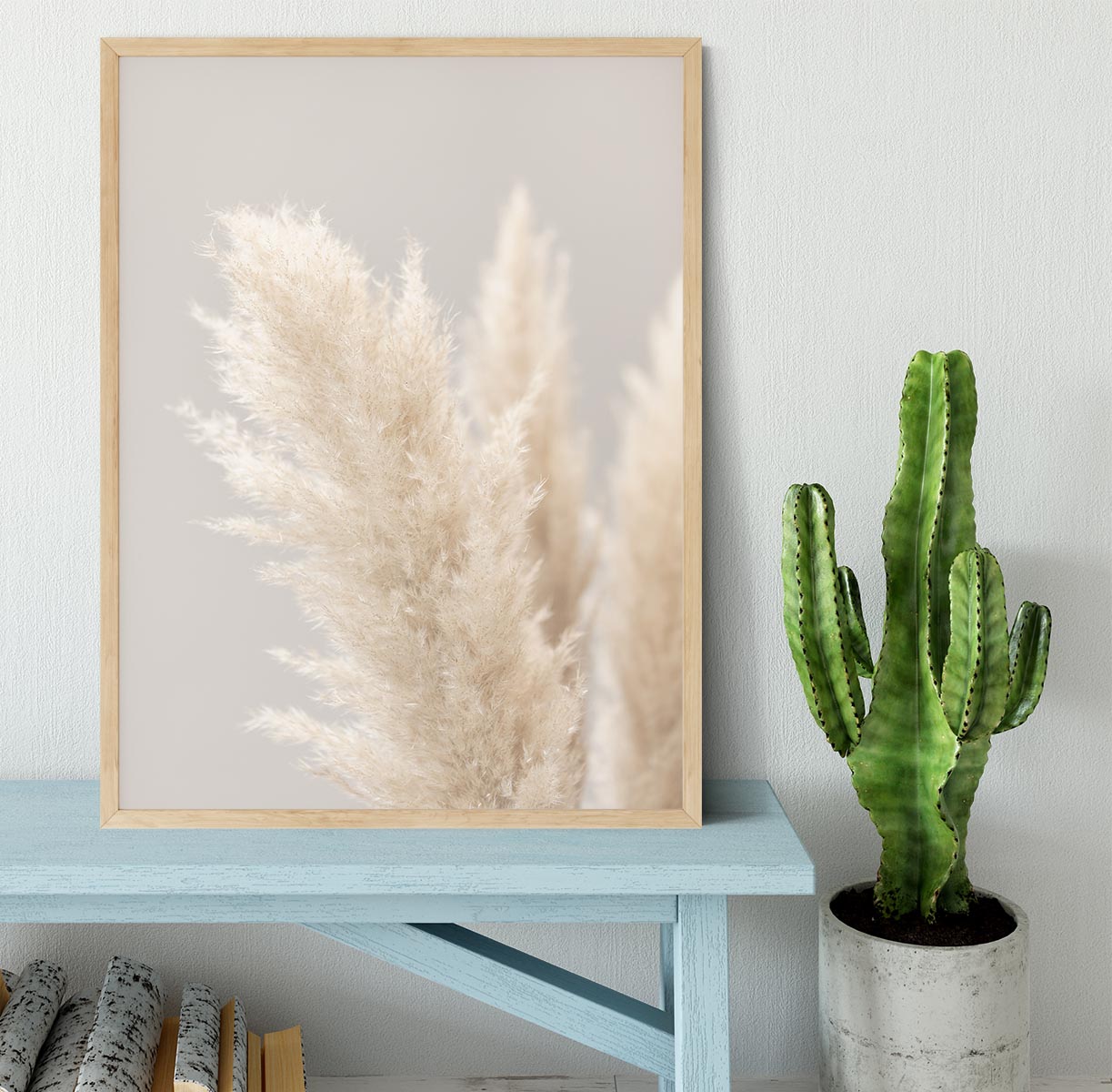 Pampas Grass Grey 03 Framed Print - Canvas Art Rocks - 4