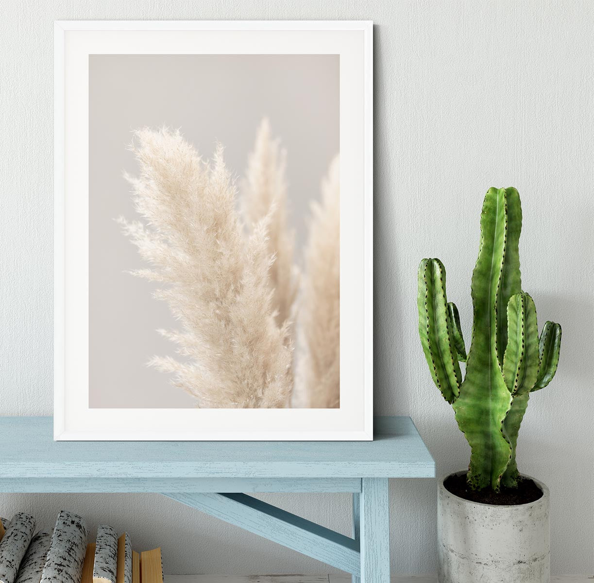 Pampas Grass Grey 03 Framed Print - Canvas Art Rocks - 5