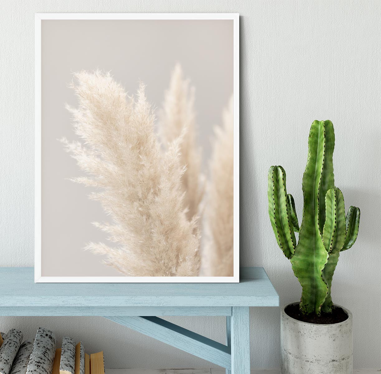 Pampas Grass Grey 03 Framed Print - Canvas Art Rocks -6