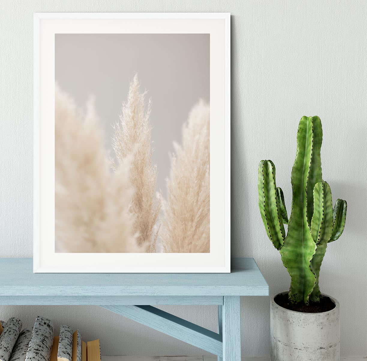 Pampas Grass Grey 04 Framed Print - Canvas Art Rocks - 5