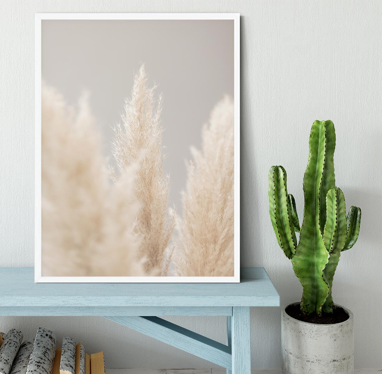 Pampas Grass Grey 04 Framed Print - Canvas Art Rocks -6