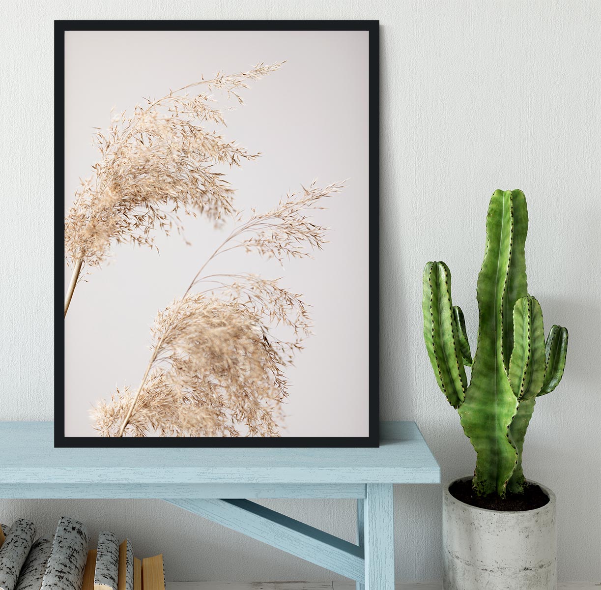 Reed Grass Grey 06 Framed Print - Canvas Art Rocks - 2