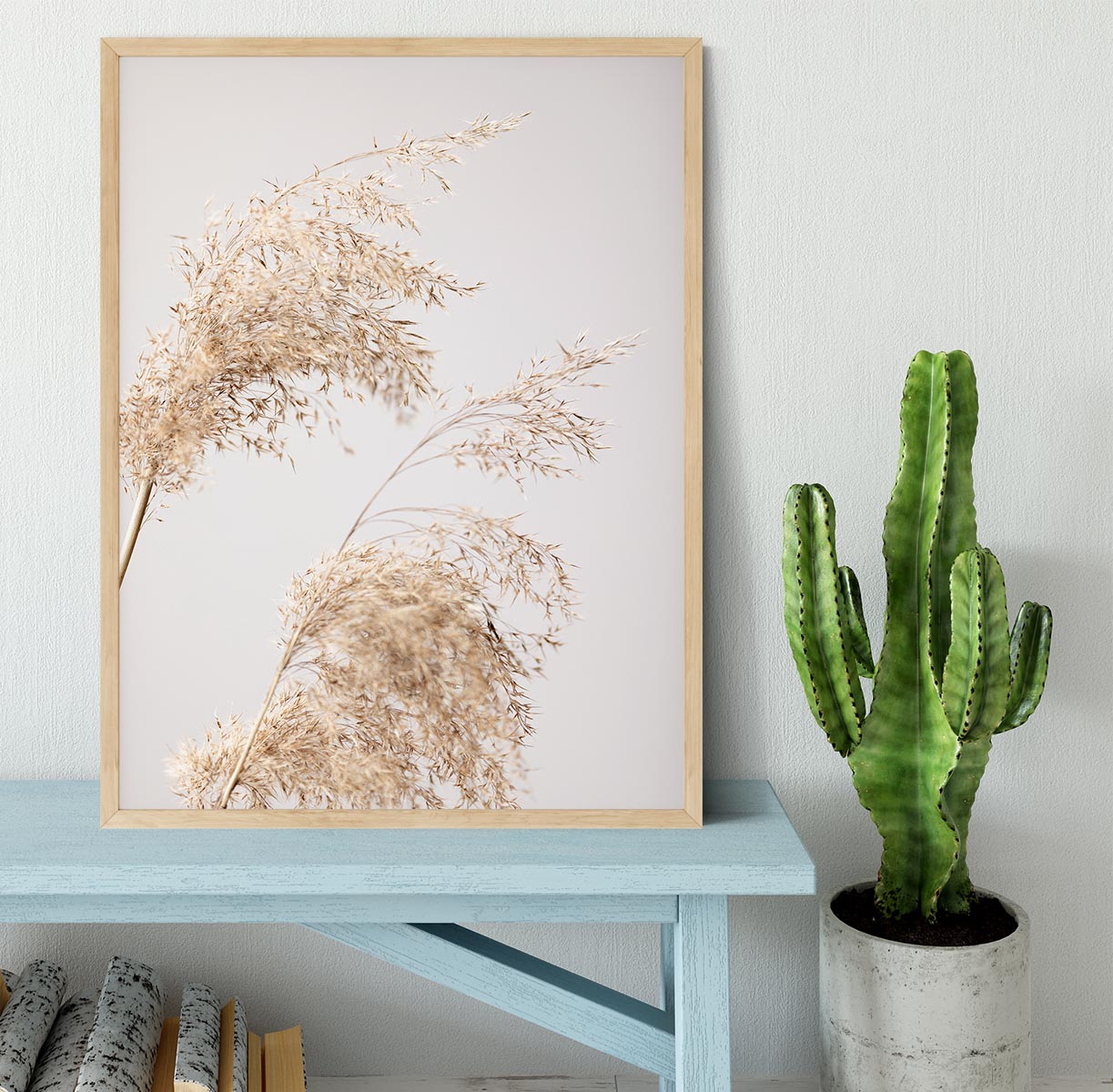 Reed Grass Grey 06 Framed Print - Canvas Art Rocks - 4