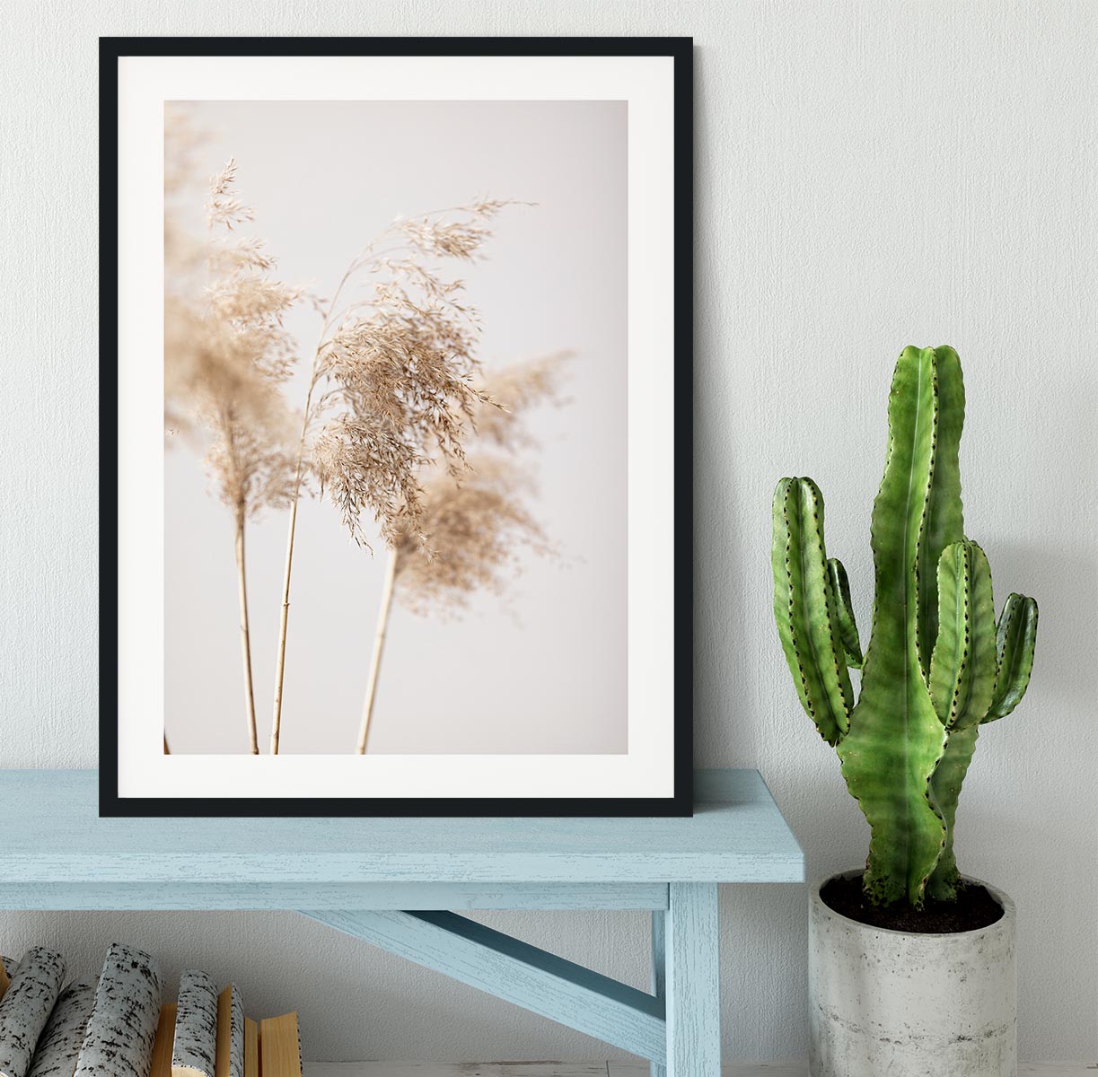 Reed Grass Grey 09 Framed Print - Canvas Art Rocks - 1