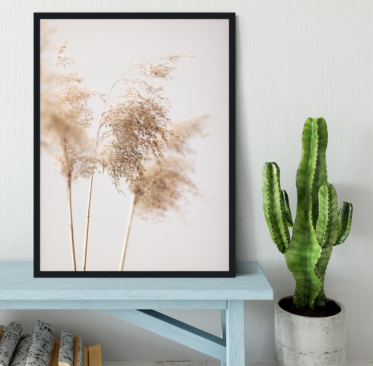 Reed Grass Grey 09 Framed Print - Canvas Art Rocks - 2