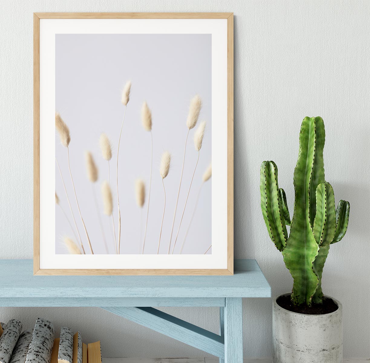 Bunny Grass No 3 Framed Print - Canvas Art Rocks - 3