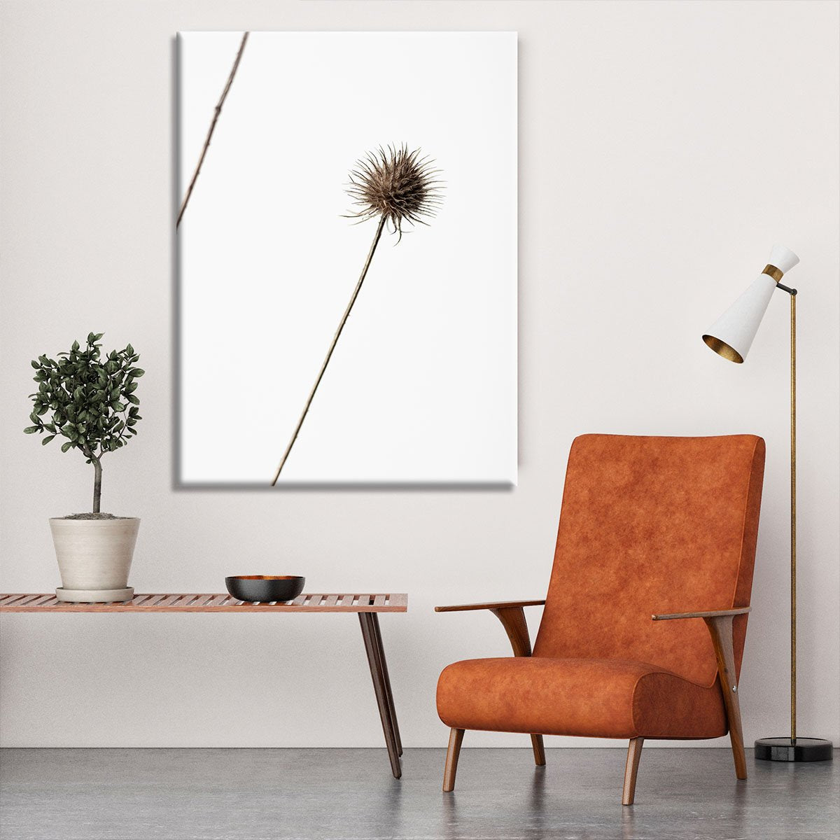 Thistle Grey 08 Canvas Print or Poster - Canvas Art Rocks - 6