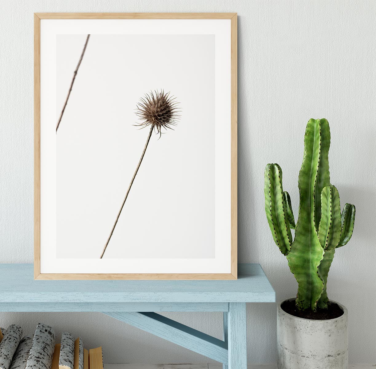 Thistle Grey 08 Framed Print - Canvas Art Rocks - 3